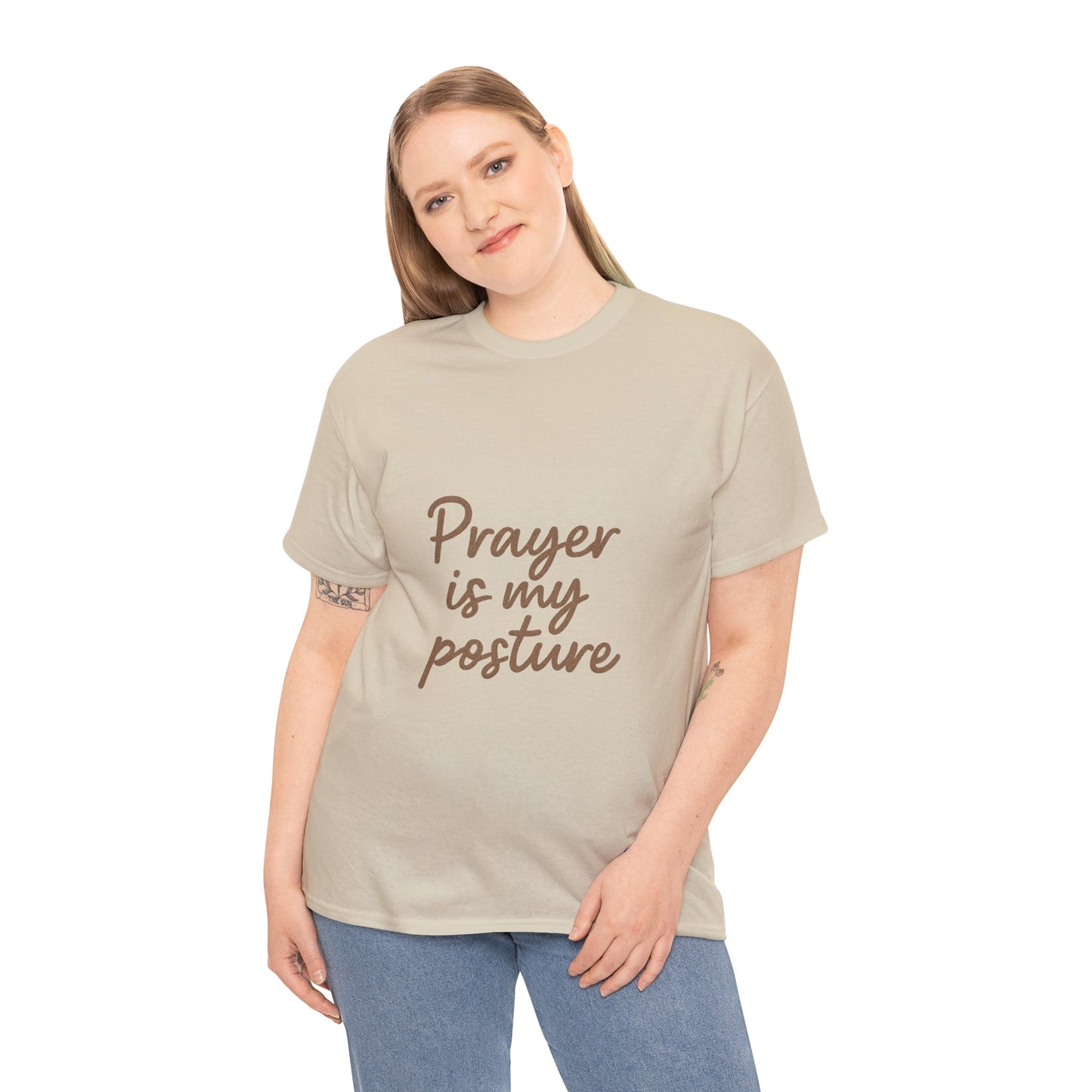 Prayer Is My Posture T-Shirt – Faith-Inspired Christian Unisex Tee
