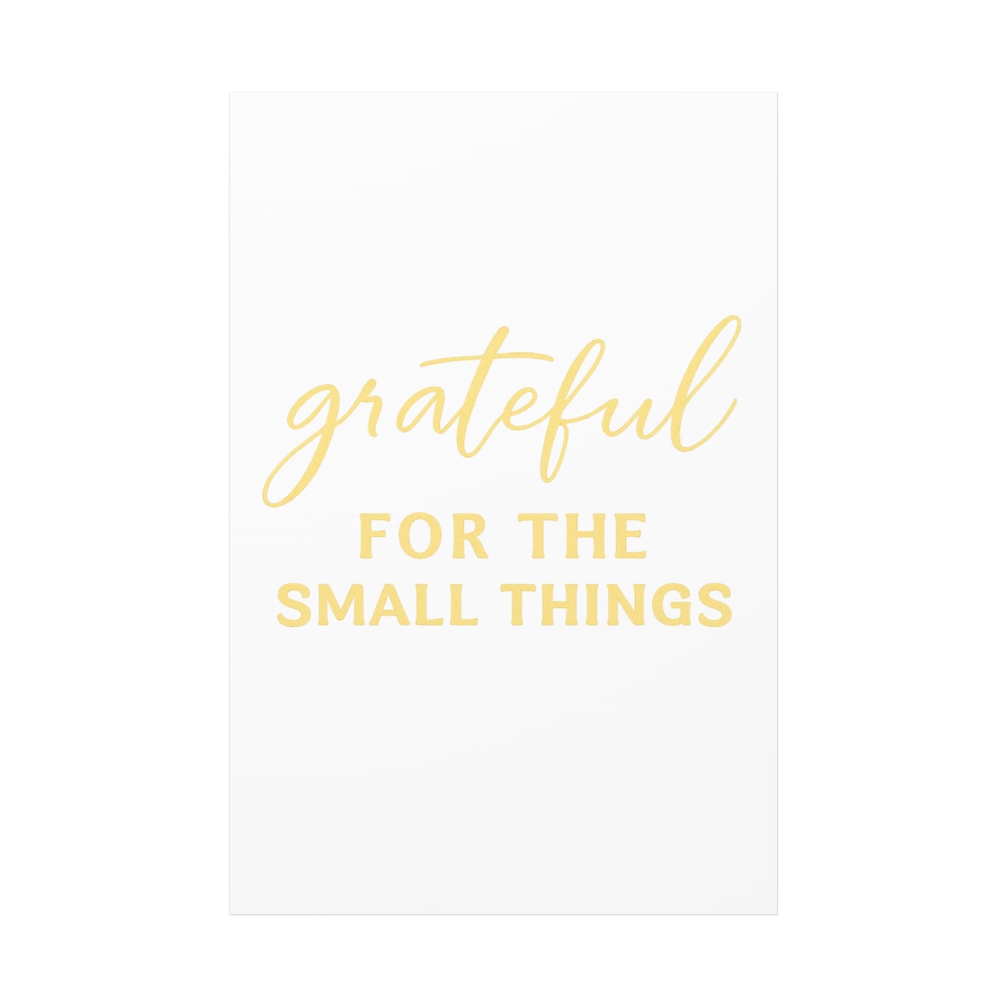 Grateful Wall Art | Inspirational Christian Home Decor - Matte Canvas, Stretched, 1.25"