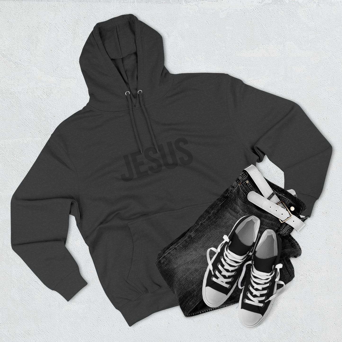 JESUS Unisex Hoodie – Bold Christian Statement Sweatshirt | Faithwear for Everyday Comfort