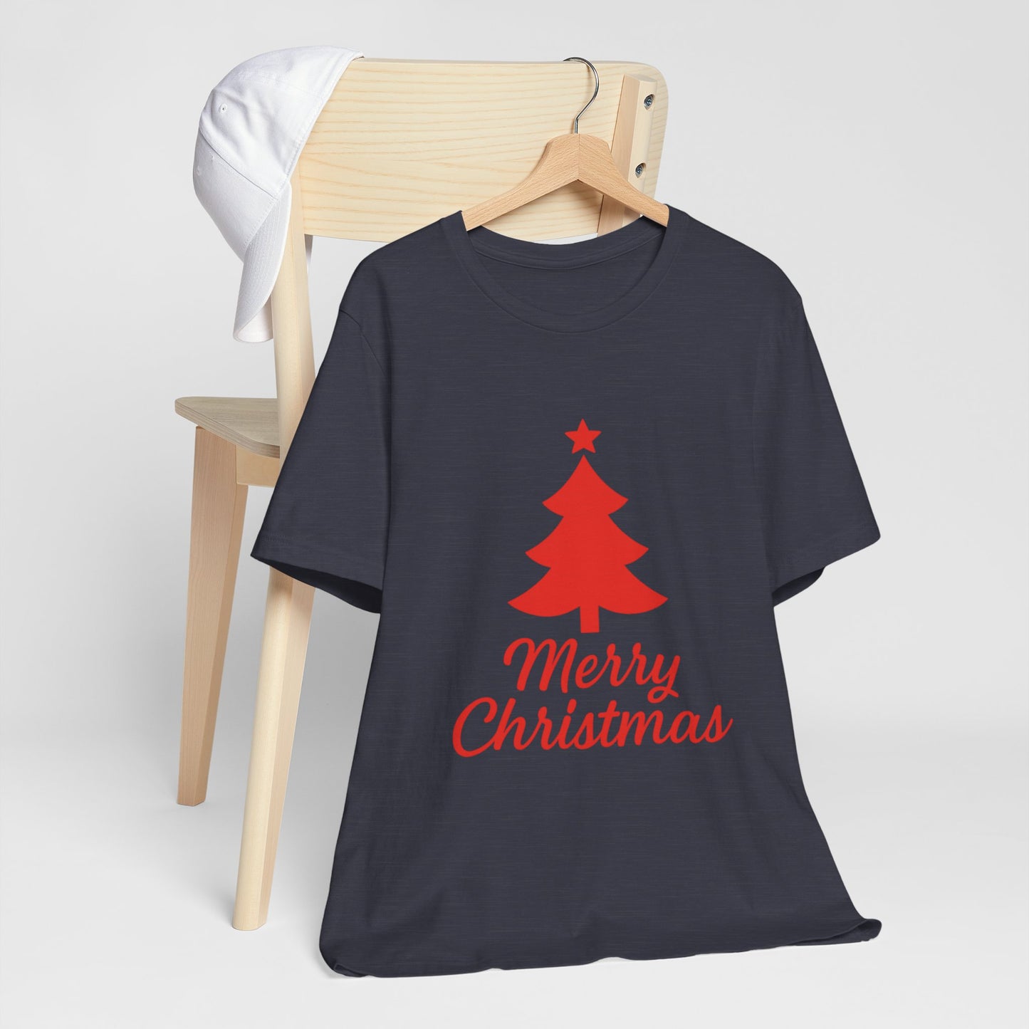 Merry Christmas Unisex Heavy Cotton Tee – Faith-Inspired Holiday Shirt