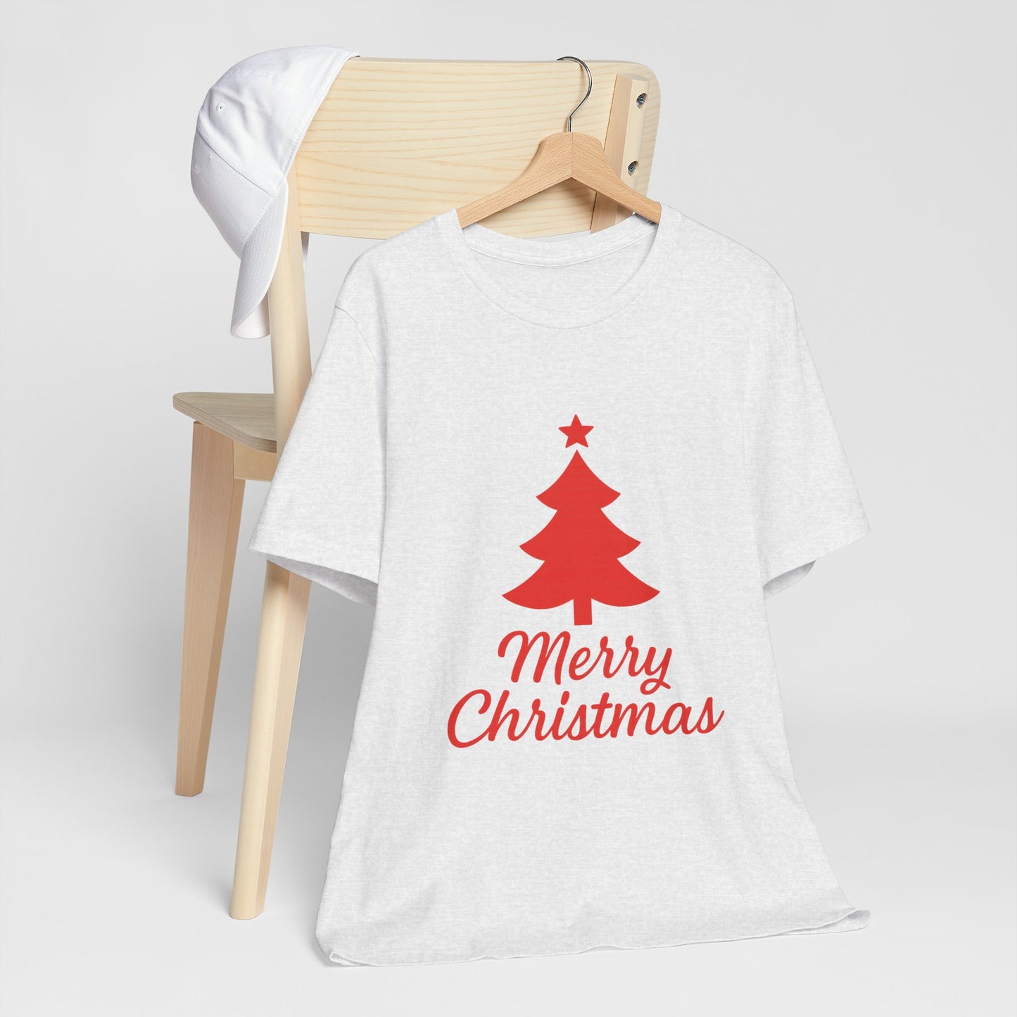 Merry Christmas Unisex Heavy Cotton Tee – Faith-Inspired Holiday Shirt