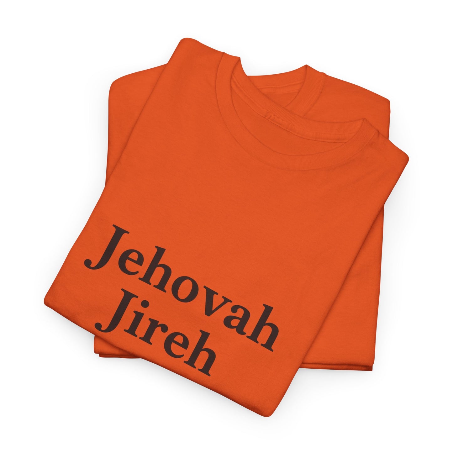 Jehovah Jireh Unisex Heavy Cotton Tee, Inspirational T-Shirt, Faith-Based Apparel, Christian Gift, Everyday Wear