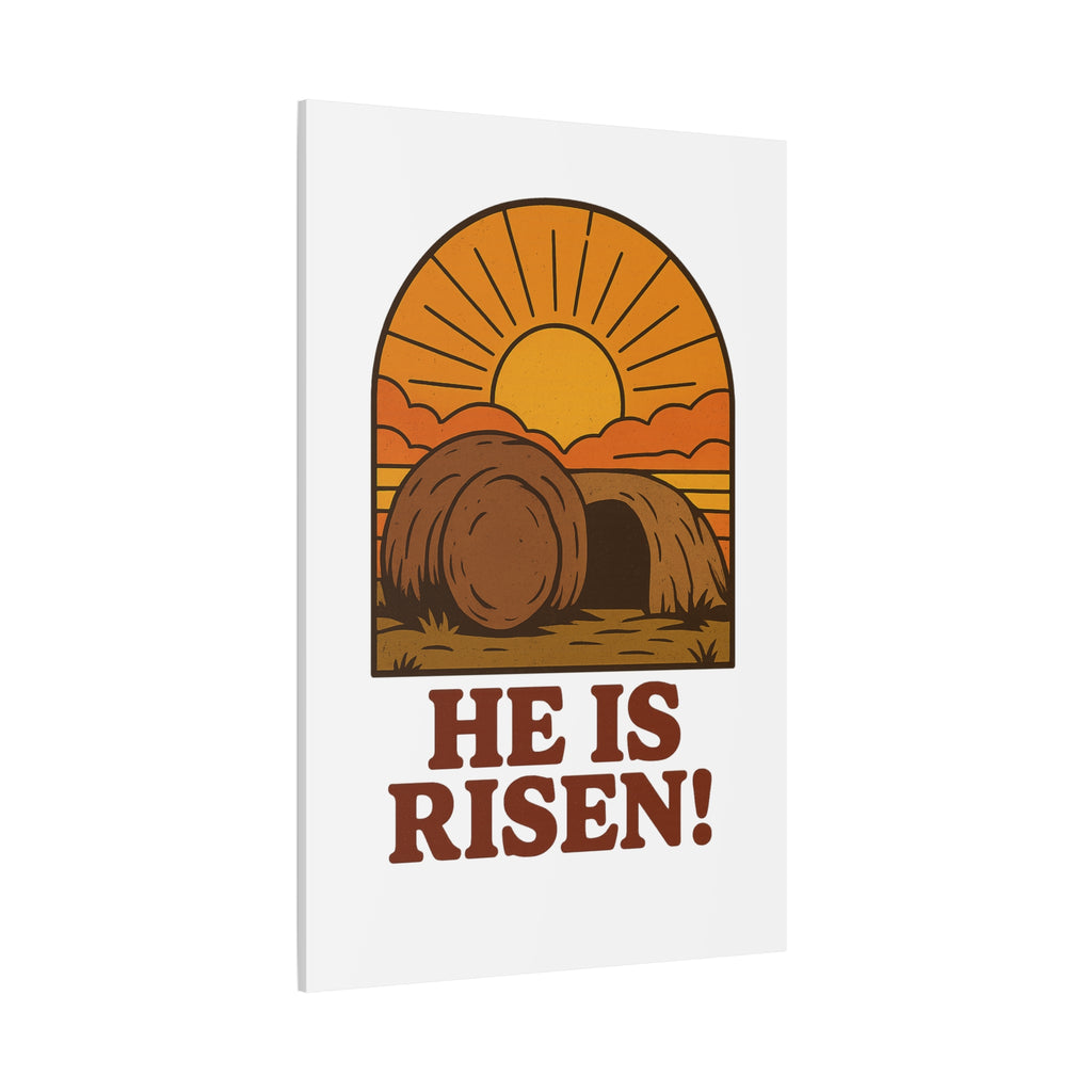 He Is Risen Wall Art | Empty Tomb Christian Poster | Easter Resurrection Morning Home Decor