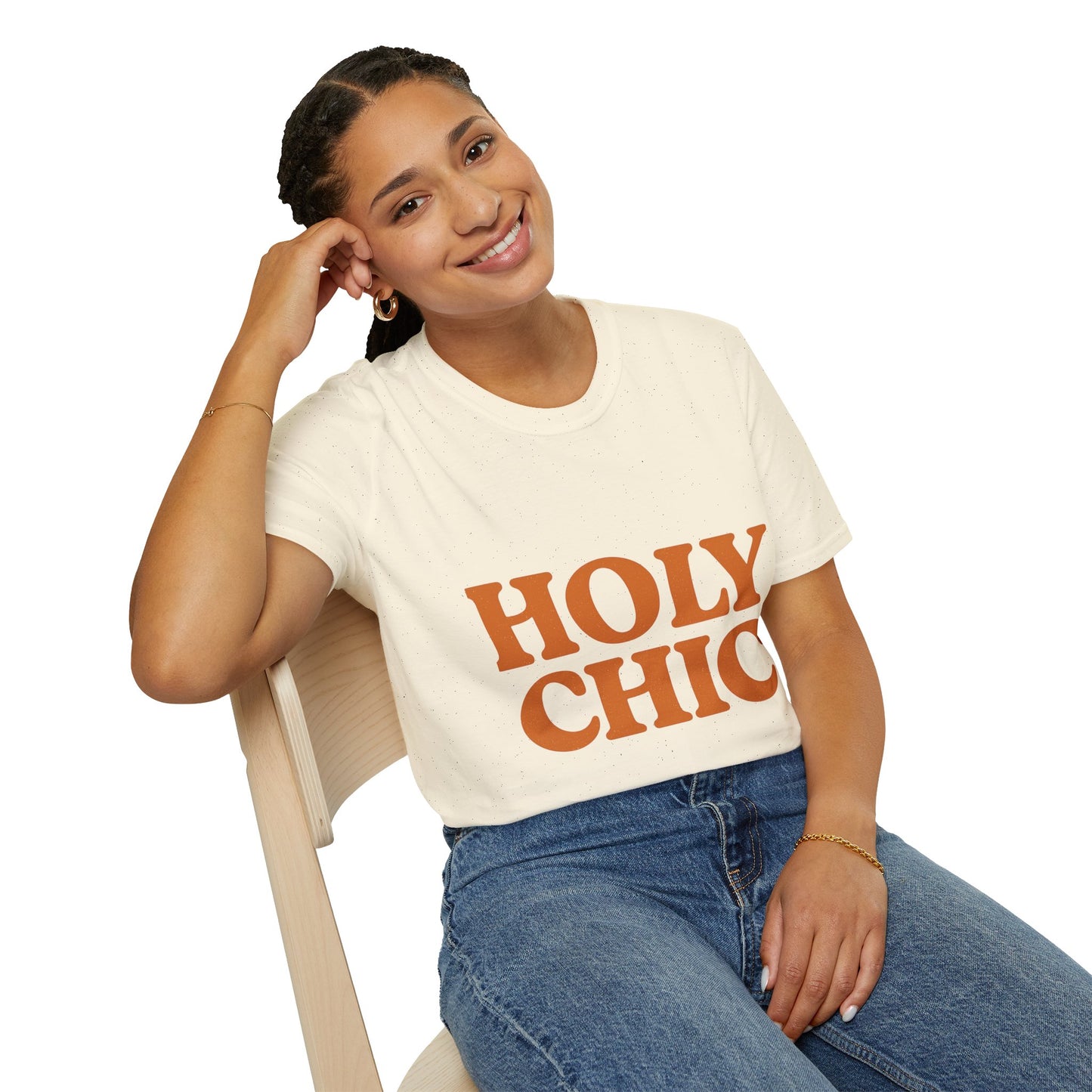 Holy Chic Christian T-Shirt – Softstyle Faith & Fashion Tee for Women.