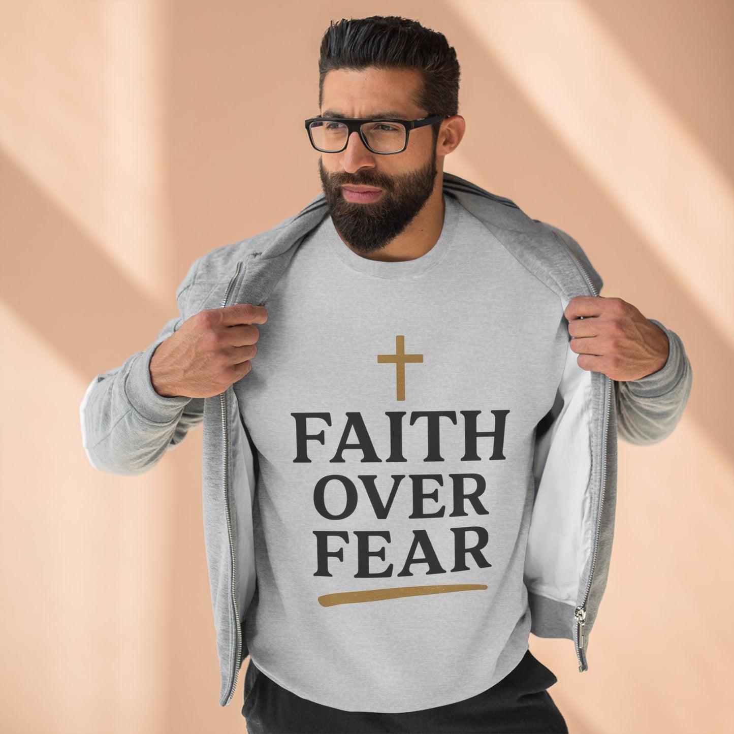 Faith Over Fear Christian Sweatshirt
