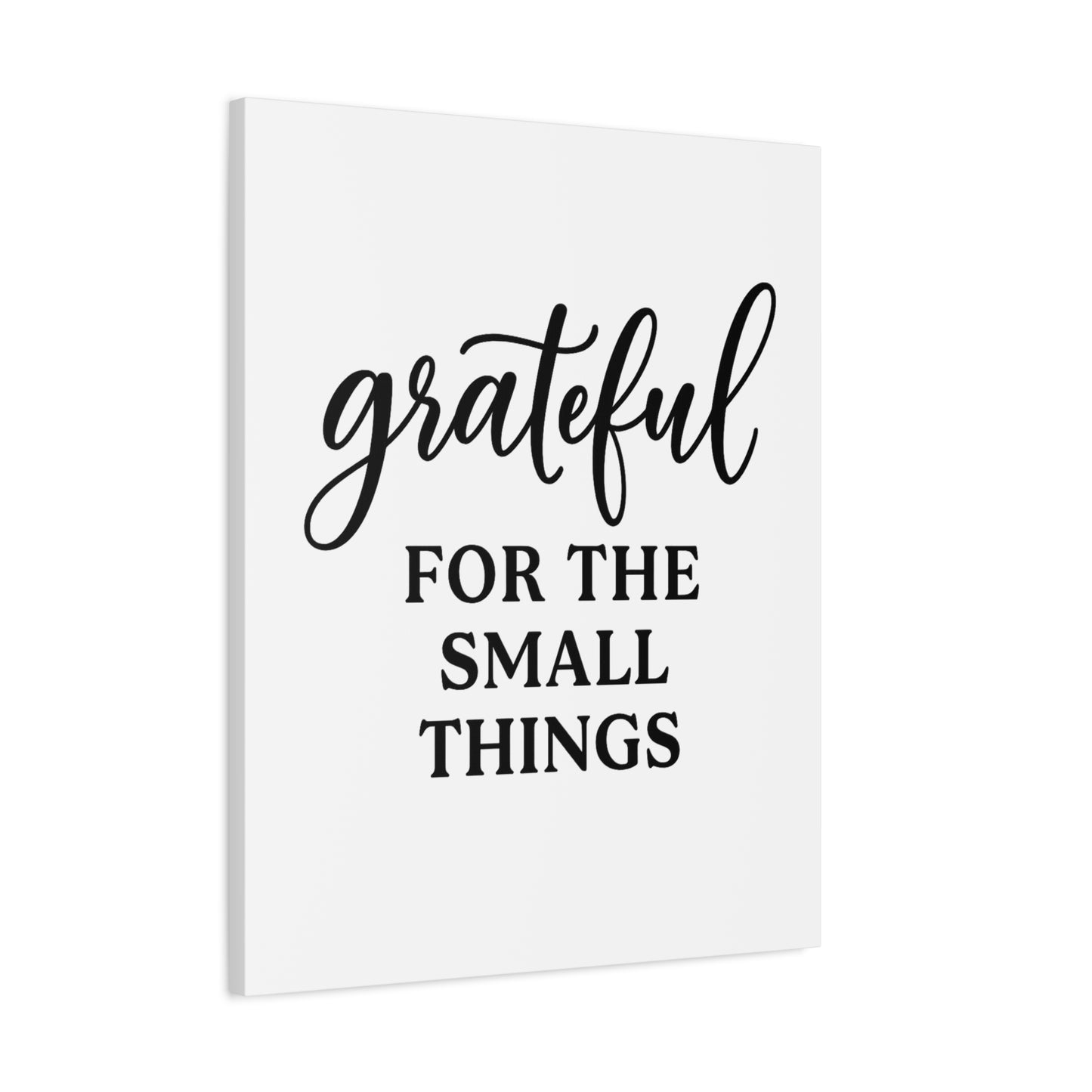 Grateful Wall Art | Inspirational Christian Home Decor-Matte Canvas, Stretched, 1.25"