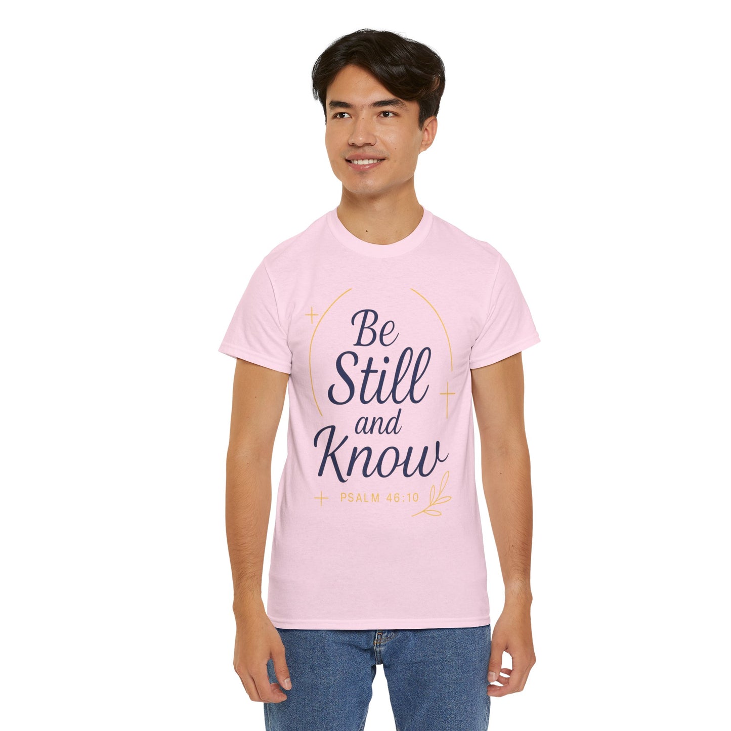 Unisex Heavy Cotton Tee - Be Still and Know Shirt, Inspirational Apparel for Mindfulness, Perfect Gift for Spiritual Gatherings, Bible [...]