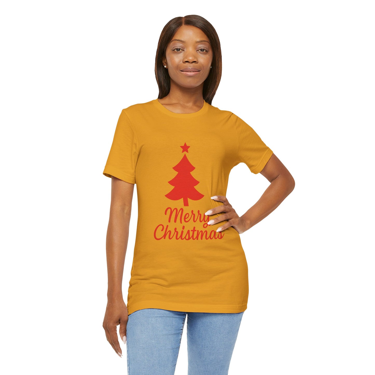 Merry Christmas Unisex Heavy Cotton Tee – Faith-Inspired Holiday Shirt