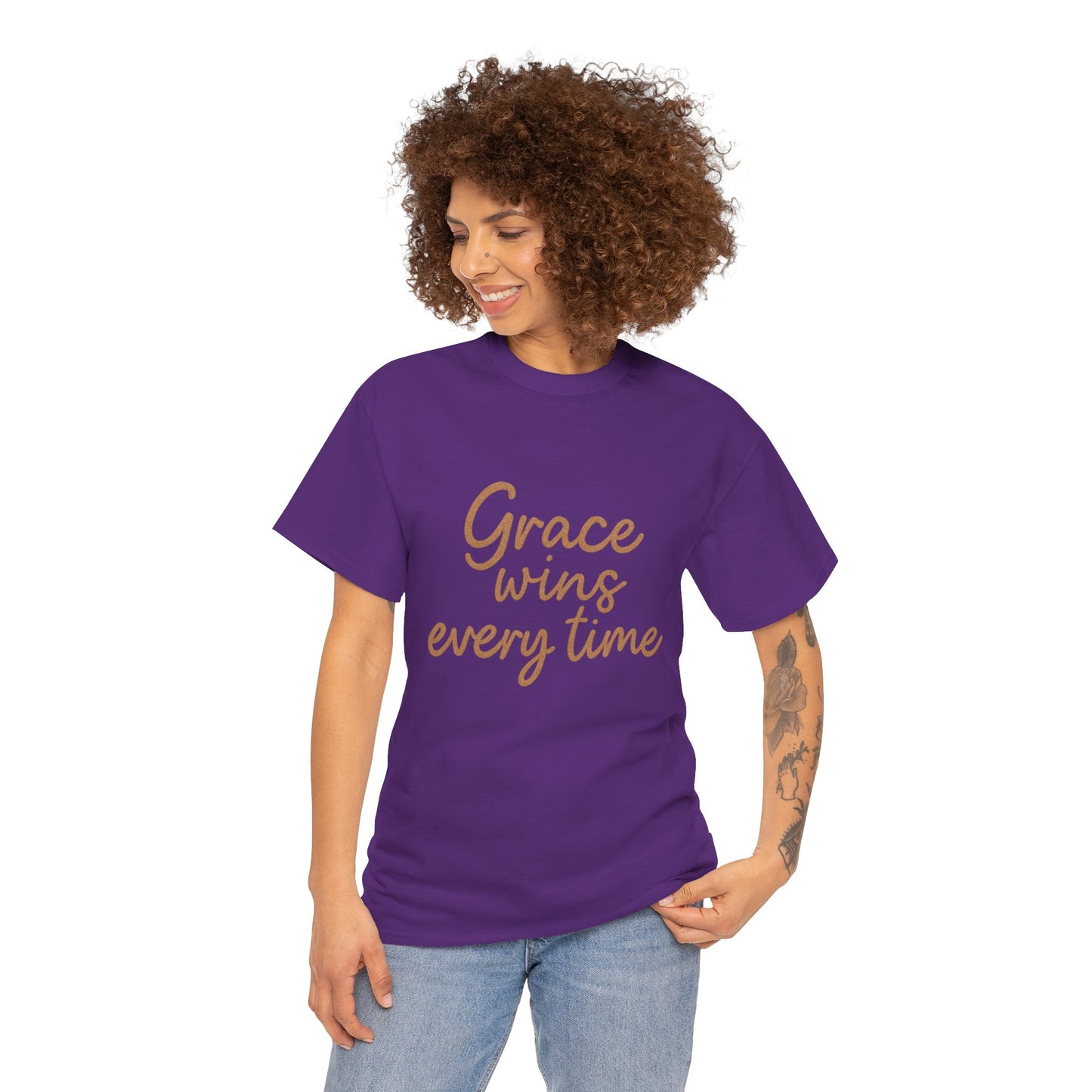 Grace Wins Every Time T-Shirt – Inspirational Christian Unisex Tee