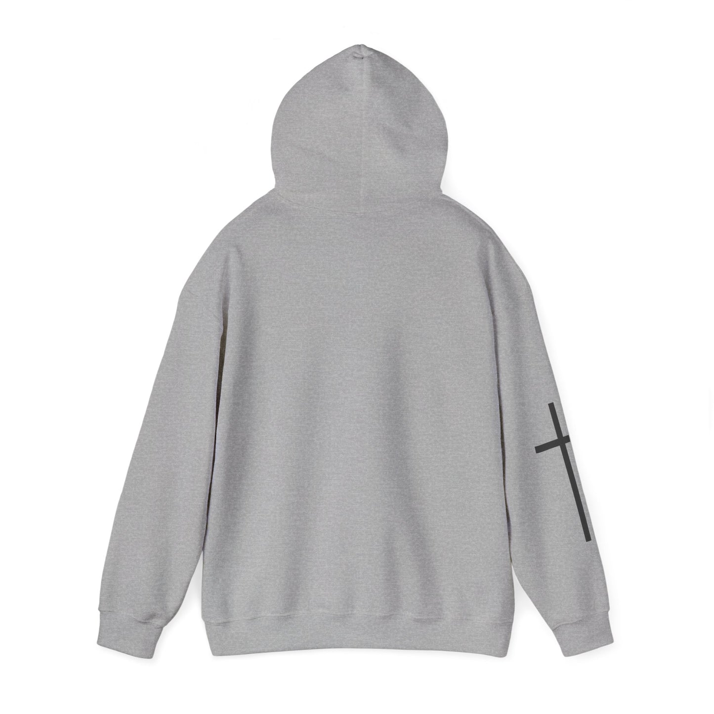 Cross Sleeve Unisex Hoodie | Faith Apparel | Heavy Blend Sweatshirt