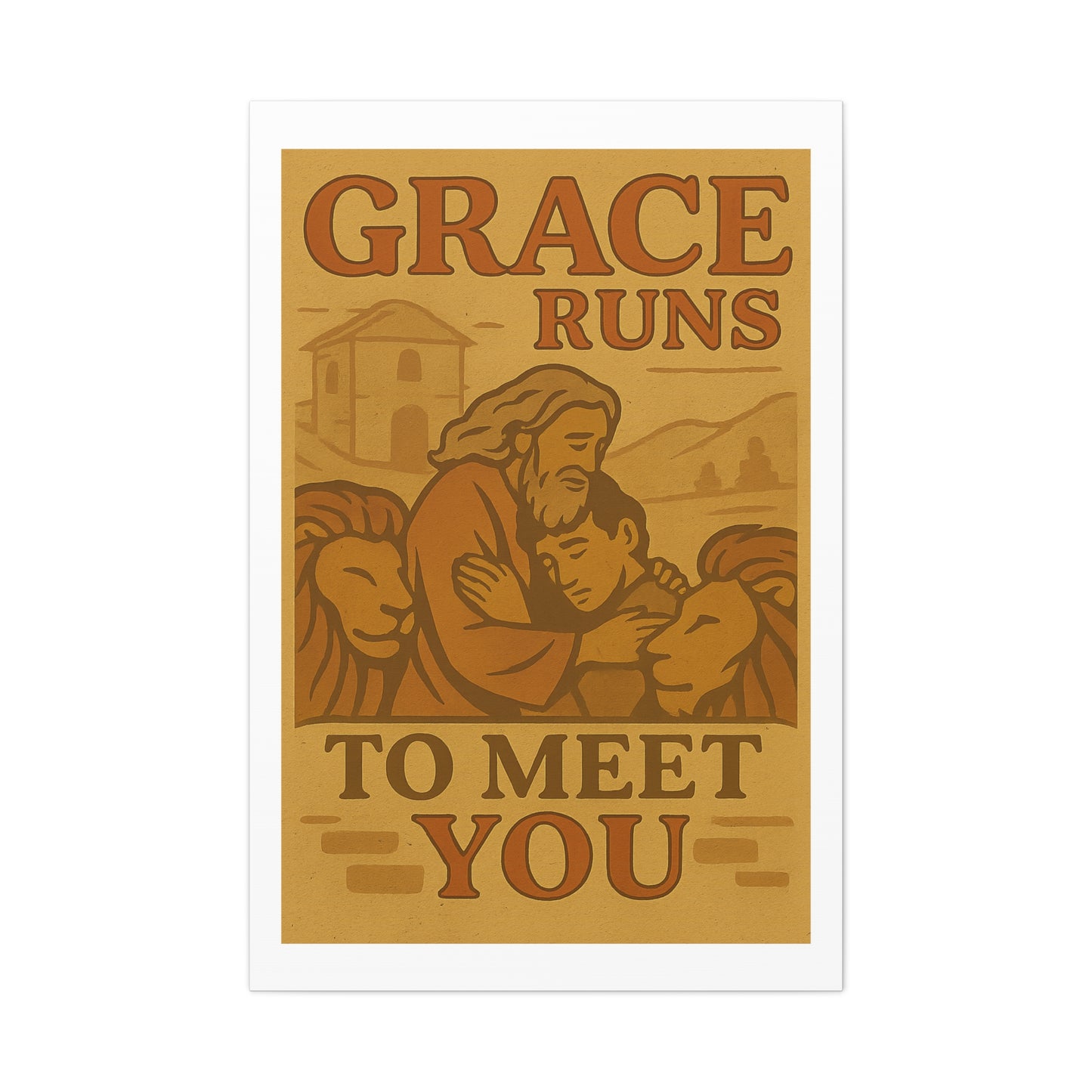The Prodigal Son Wall Art | Vintage Christian Poster – Redemption & Grace Illustration.