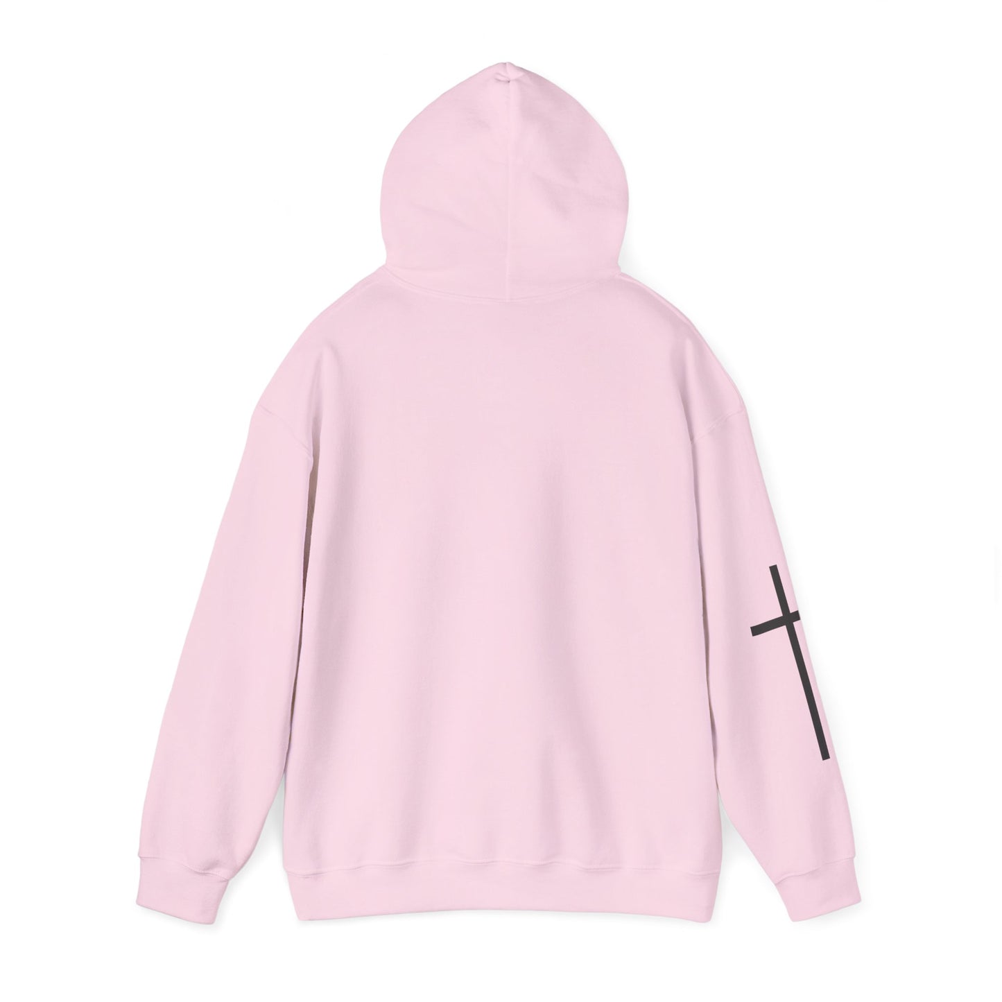 Cross Sleeve Unisex Hoodie | Faith Apparel | Heavy Blend Sweatshirt