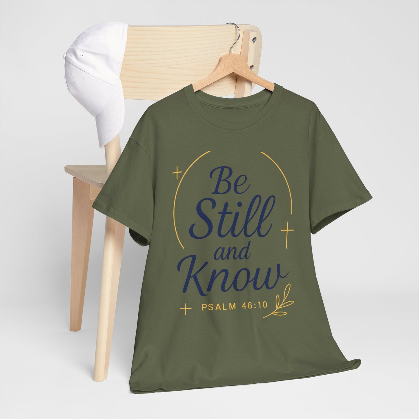 Unisex Heavy Cotton Tee - Be Still and Know Shirt, Inspirational Apparel for Mindfulness, Perfect Gift for Spiritual Gatherings, Bible [...]