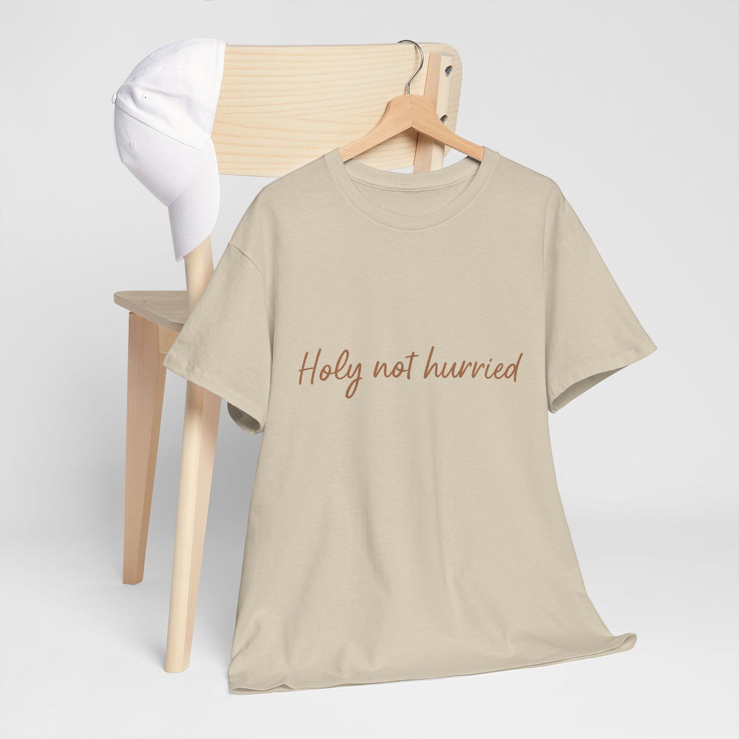 Holy Not Hurried T-Shirt – Christian Mindfulness Unisex Tee