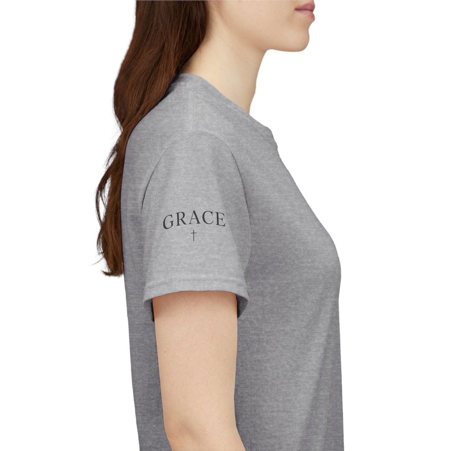Grace Cross Sleeve Unisex Heavy Cotton T-Shirt | Faith Apparel