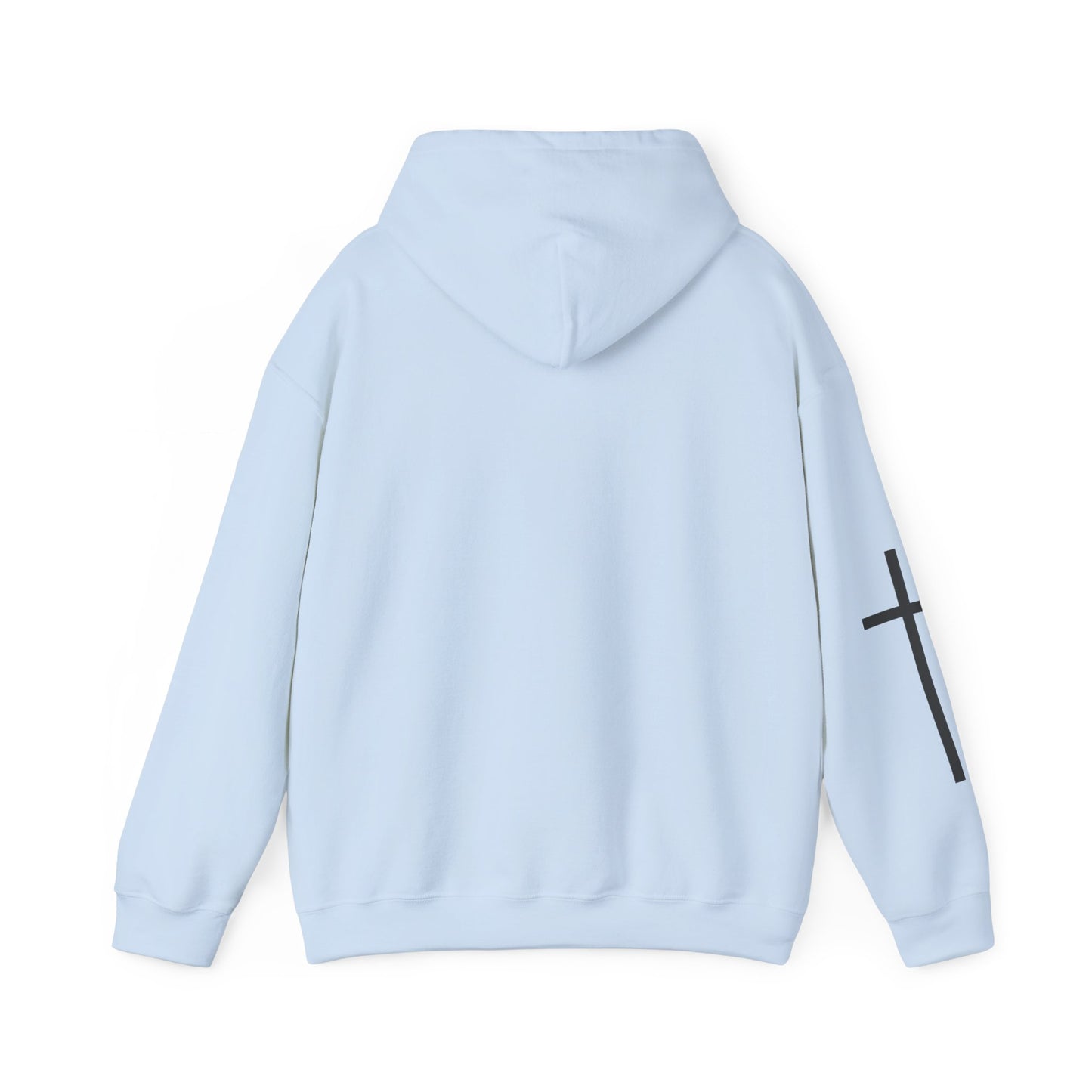Cross Sleeve Unisex Hoodie | Faith Apparel | Heavy Blend Sweatshirt