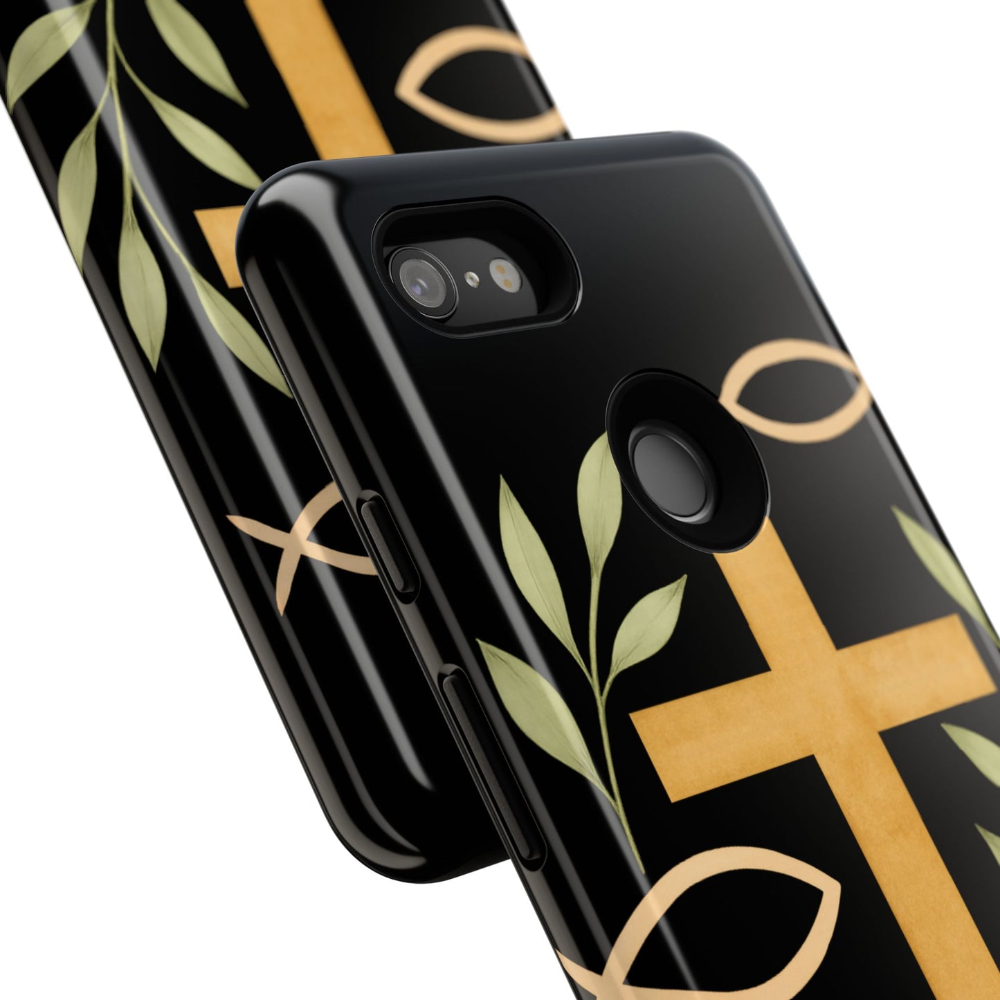 Christian Faith Phone Case with Floral Design