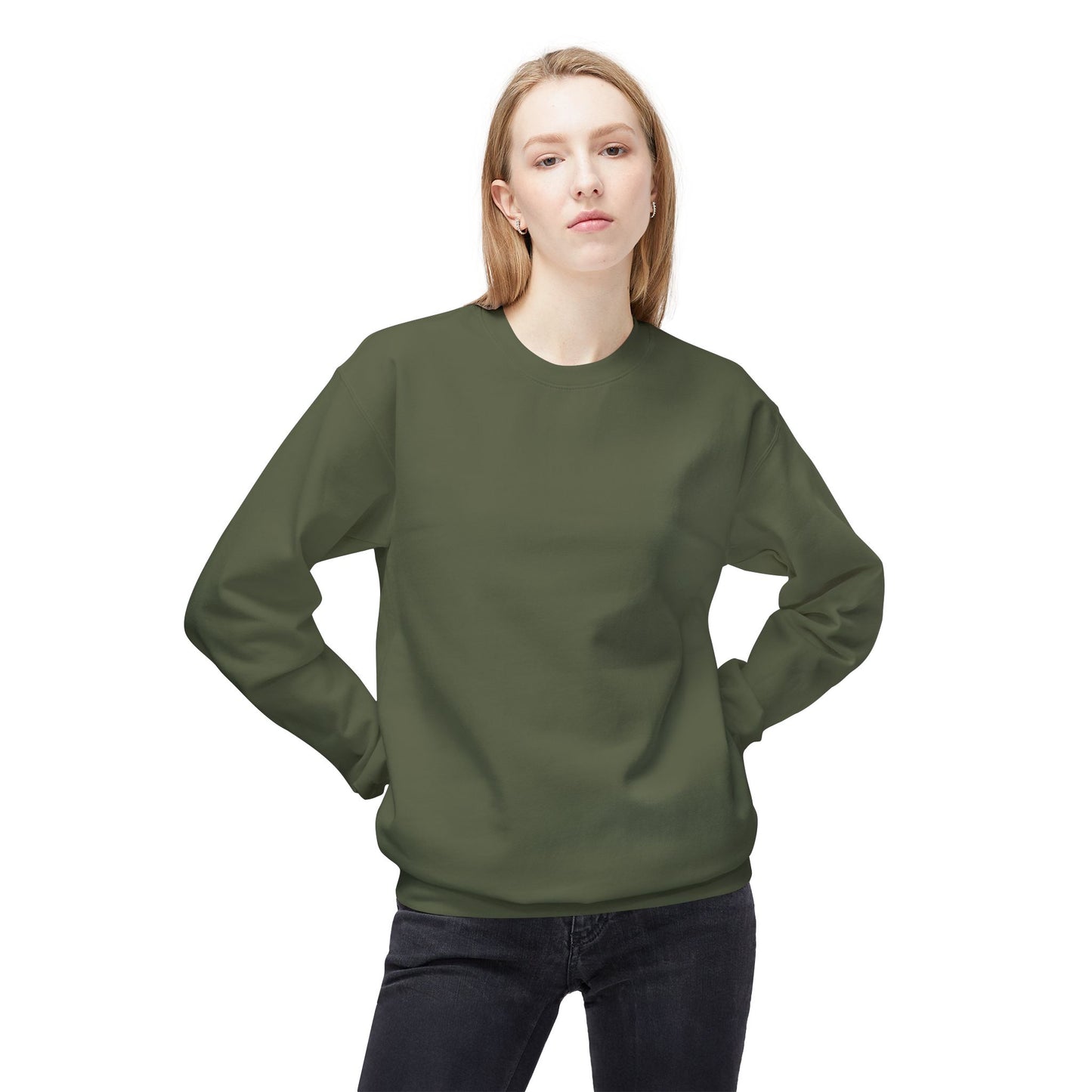 Faith-Inspired Soft Fleece Sweatshirt - Jesus Has My Back, Comfortable Crewneck, Inspirational Gift, Religious Apparel, Casual Wear, [...]