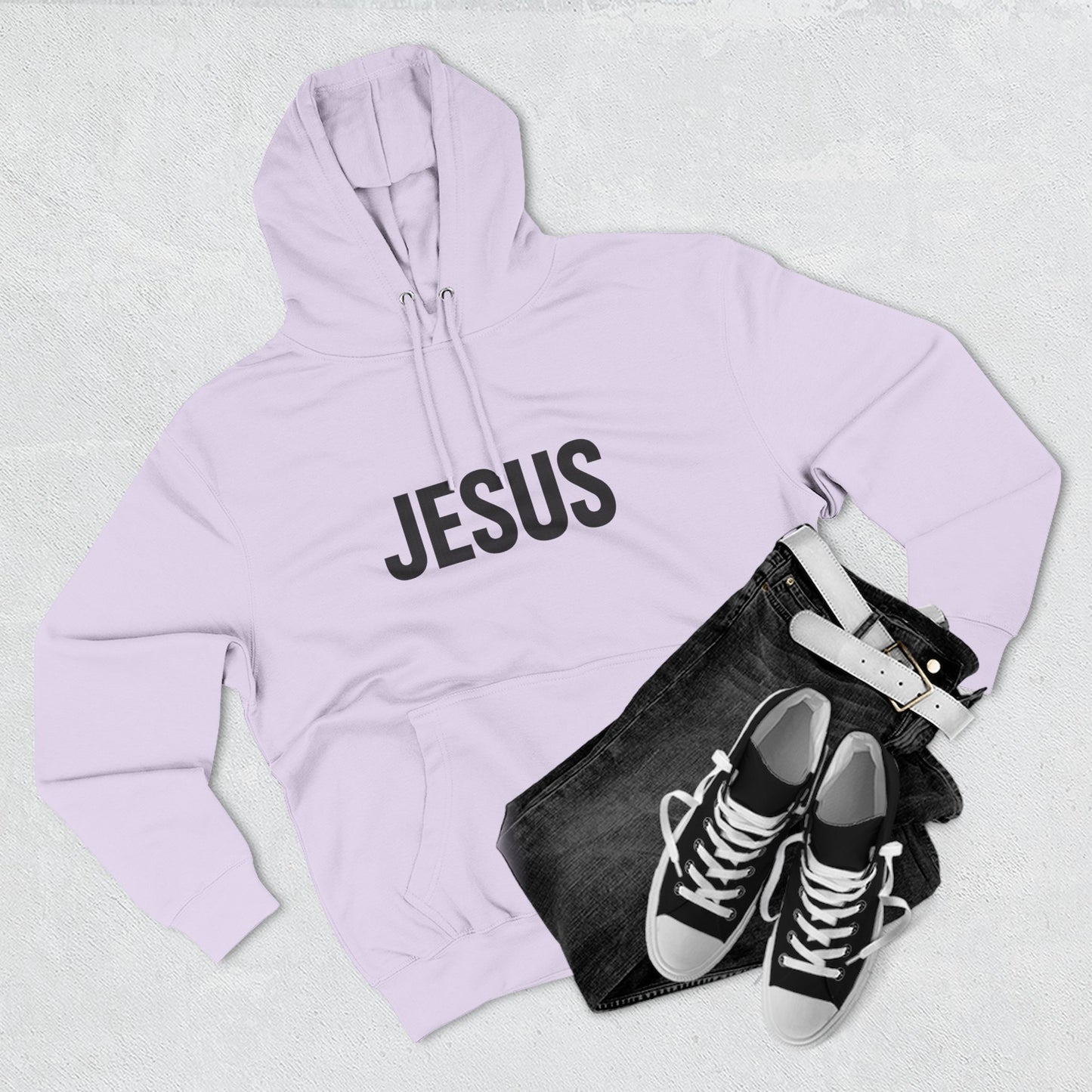 JESUS Unisex Hoodie – Bold Christian Statement Sweatshirt | Faithwear for Everyday Comfort