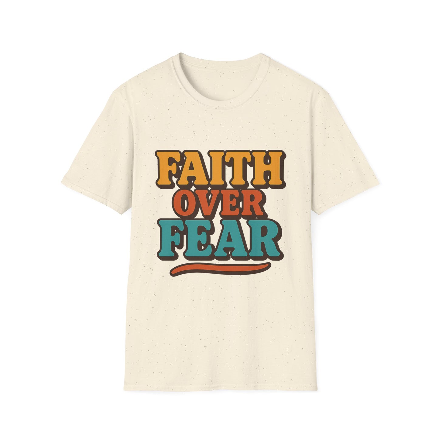 Faith Over Fear Christian T-Shirt – Softstyle Unisex Inspirational Tee for Women & Men.