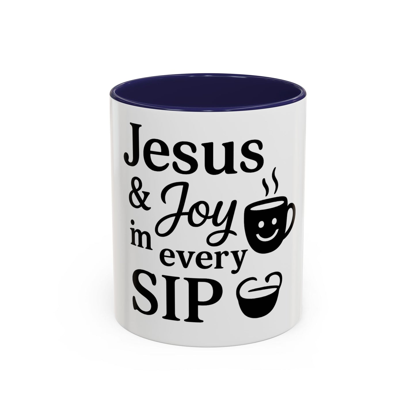 Jesus & Joy in Every Sip Christian Mug – Inspirational Faith Drinkware