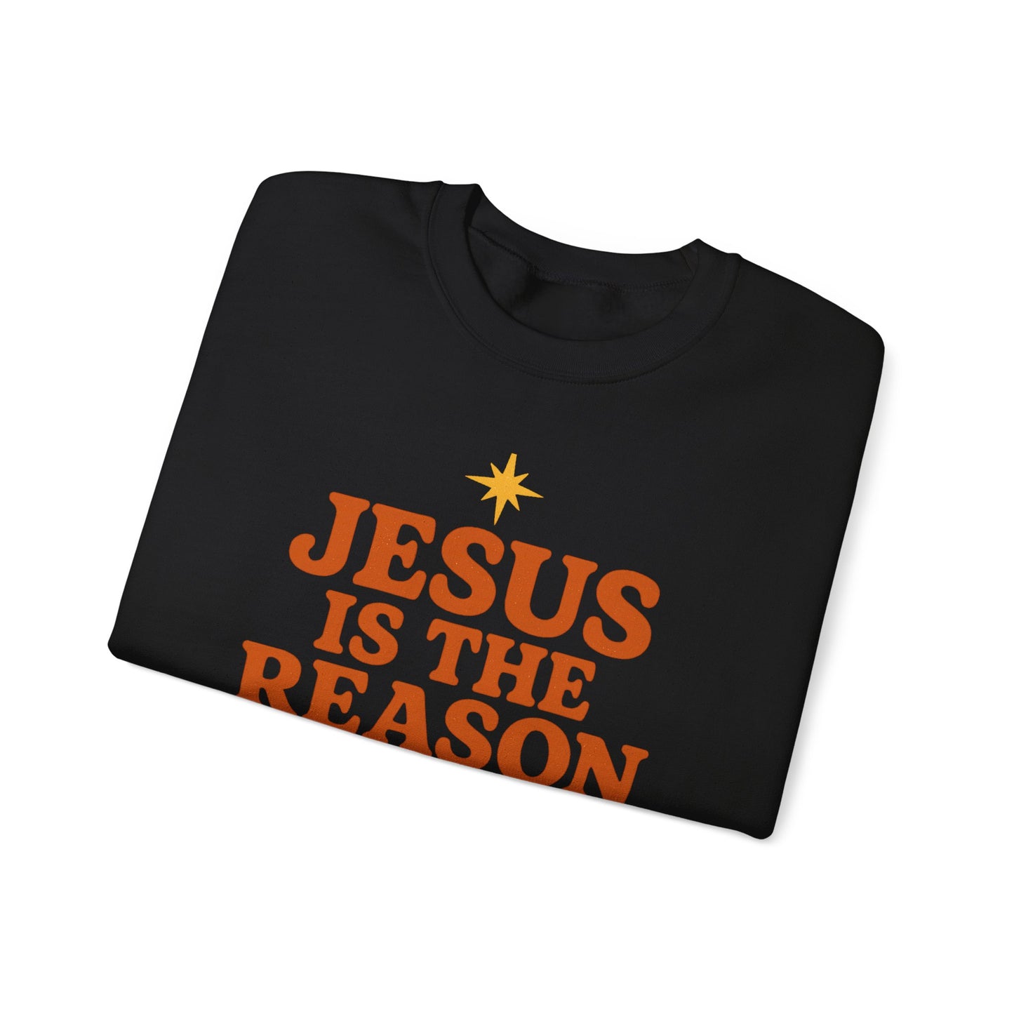 Jesus Is the Reason for the Season – Retro Unisex Christian Christmas Sweatshirt