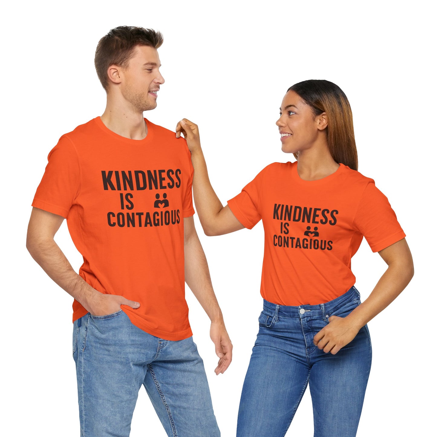 Kindness is Contagious Unisex T-Shirt | Soft Jersey Short Sleeve