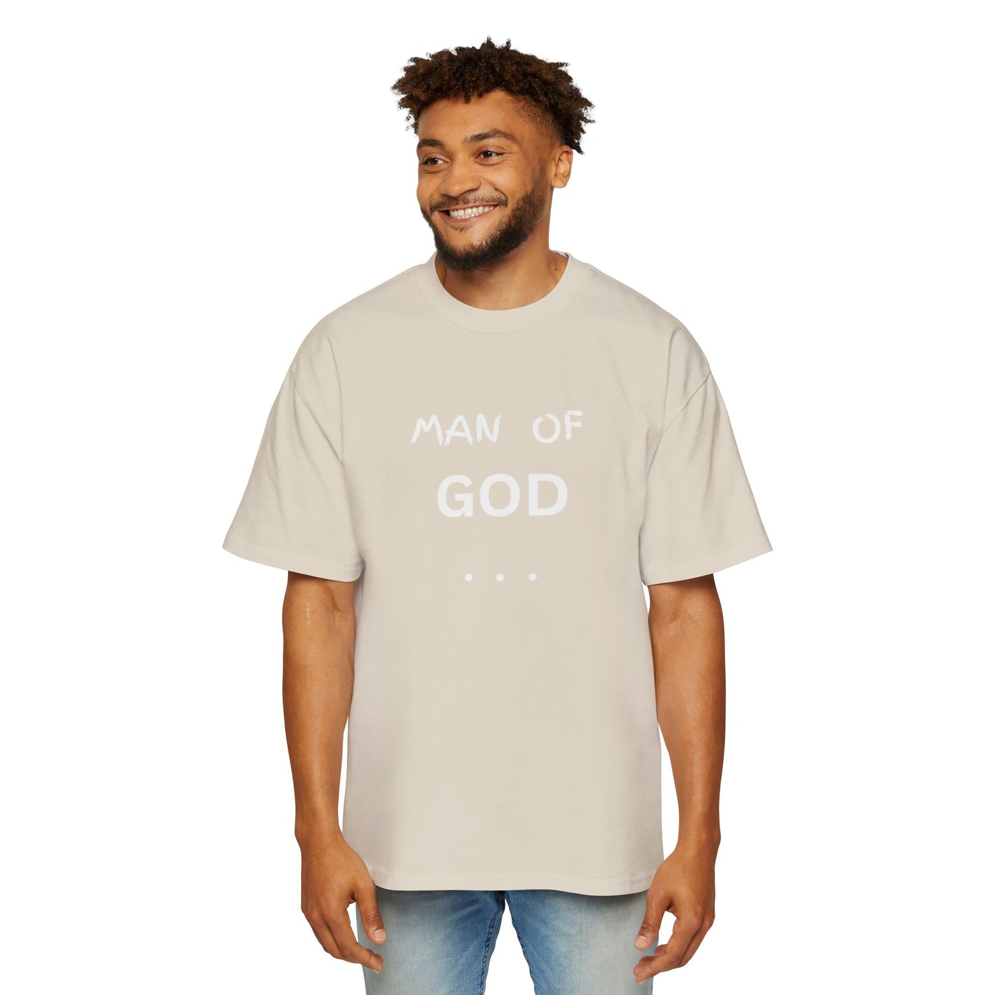 Christian Men’s T-Shirt – Bold “Man of God” Faith Tee