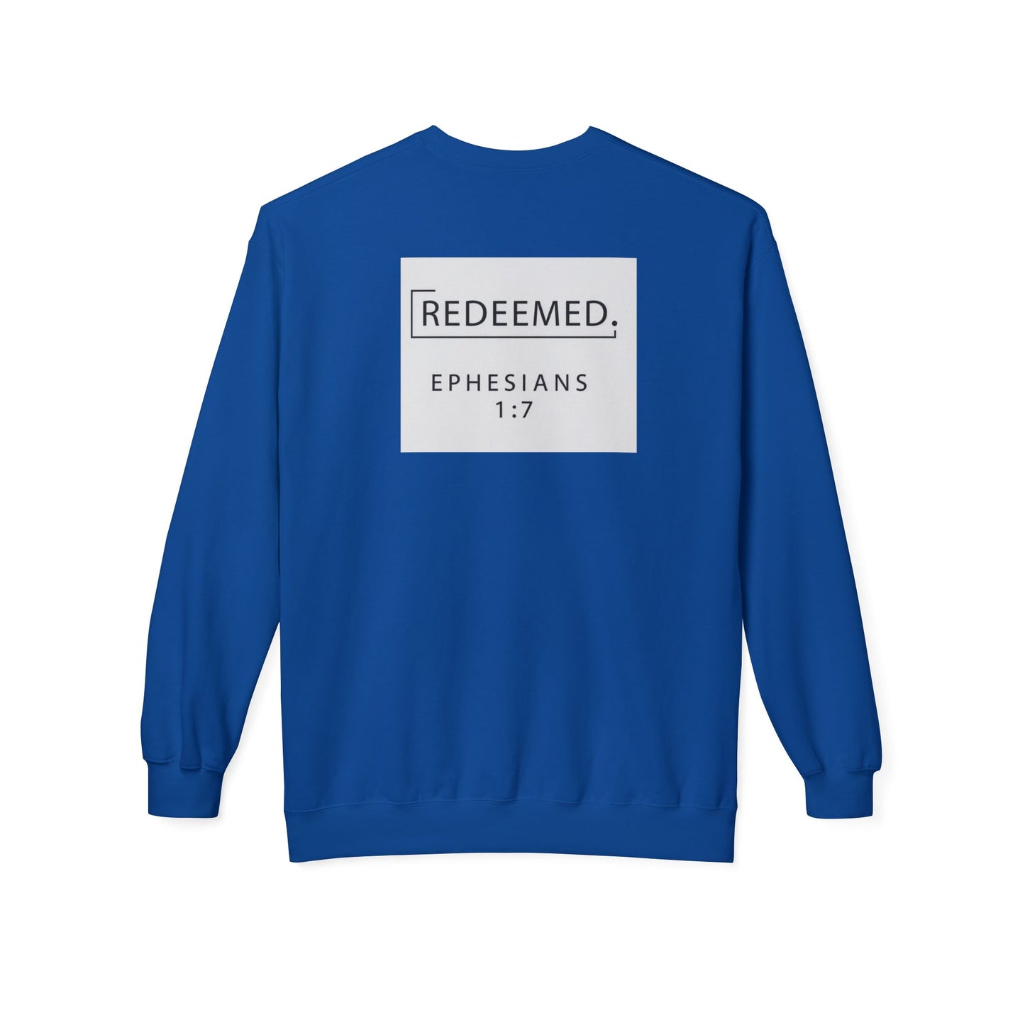 “Redemed” Crewneck Sweatshirt – Unisex Christian Apparel