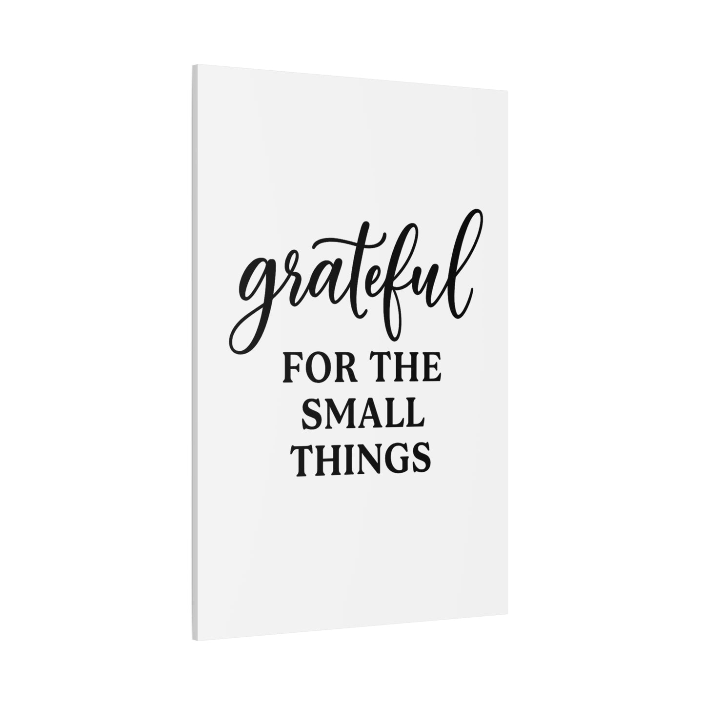 Grateful Wall Art | Inspirational Christian Home Decor-Matte Canvas, Stretched, 1.25"