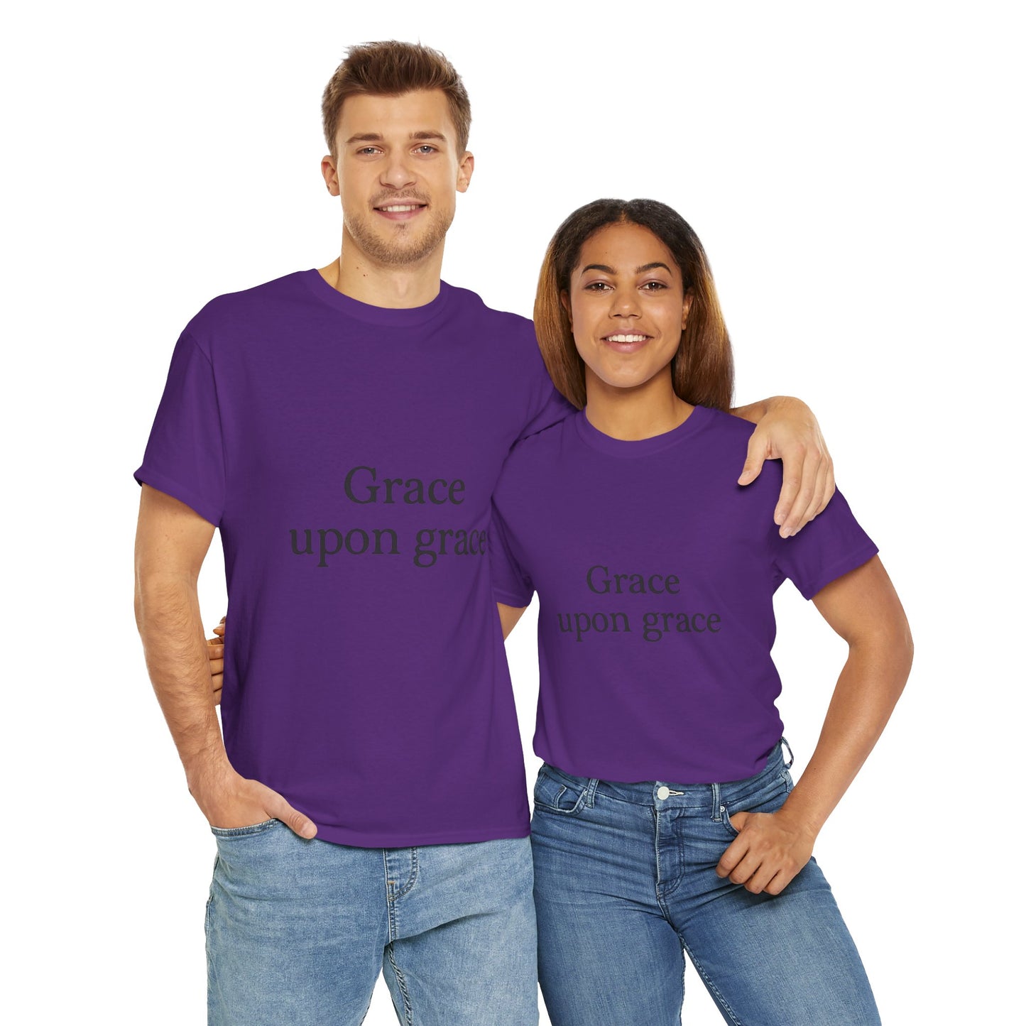 Grace Upon Grace T-Shirt – Elegant Christian Faith Unisex Tee