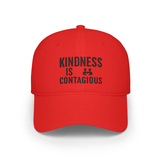 Kindness is Contagious Baseball Hat | Low Profile Cap | Adjustable.