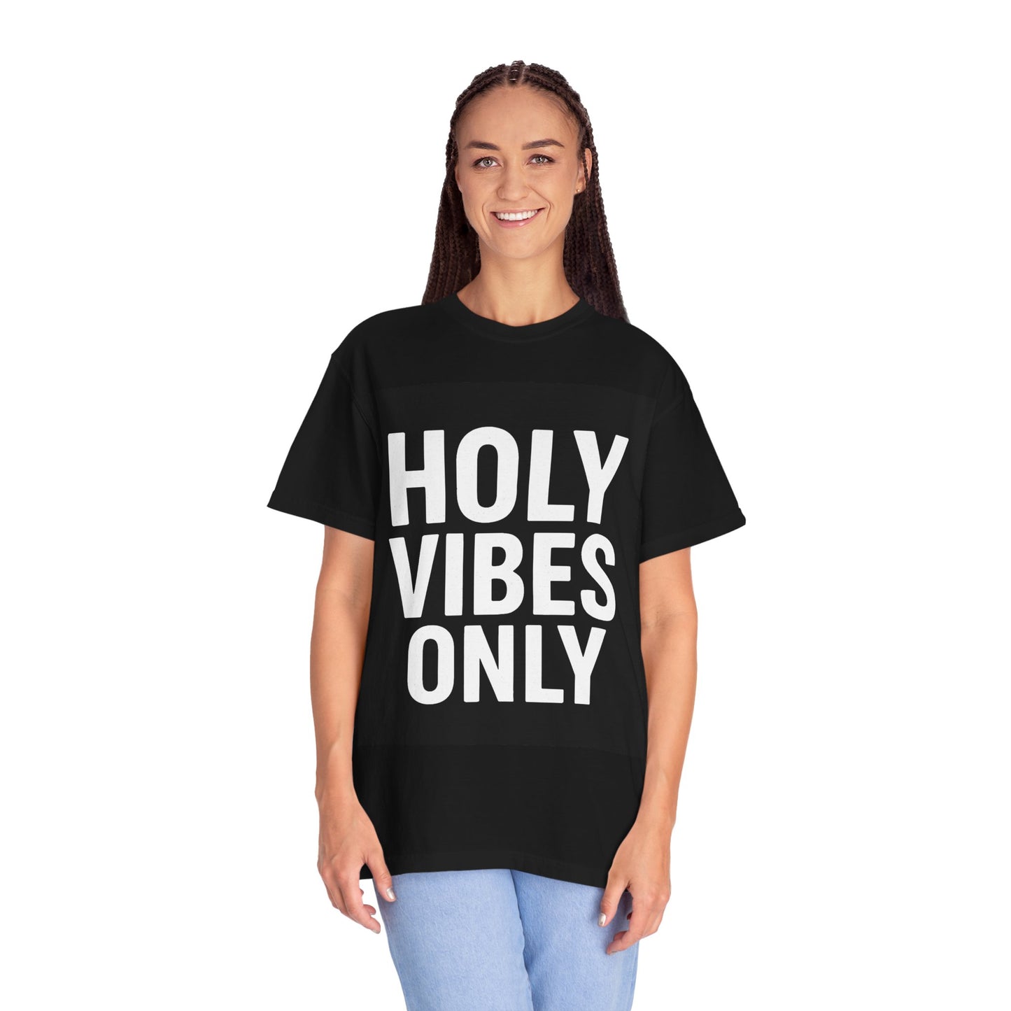 Holy Vibes Only Heavy Cotton Tee | Christian Streetwear