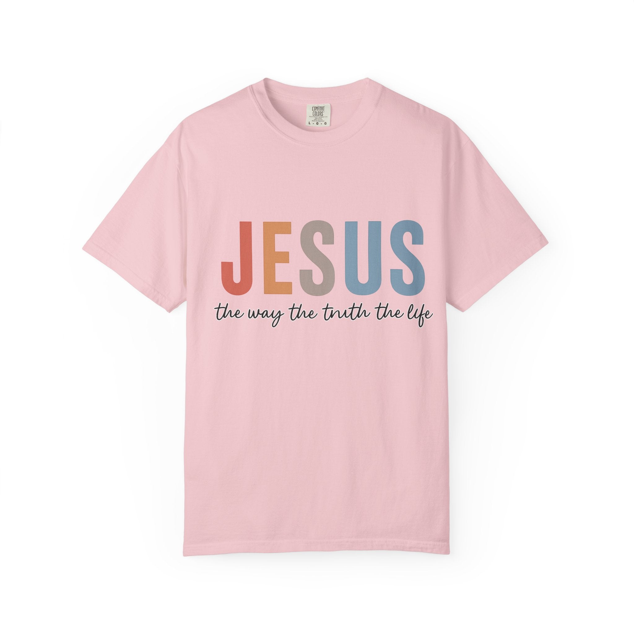 “Jesus — The Way, The Truth, The Life” Faith Tee – Premium Comfort Colors® Christian Shirt | Lexad Designs
