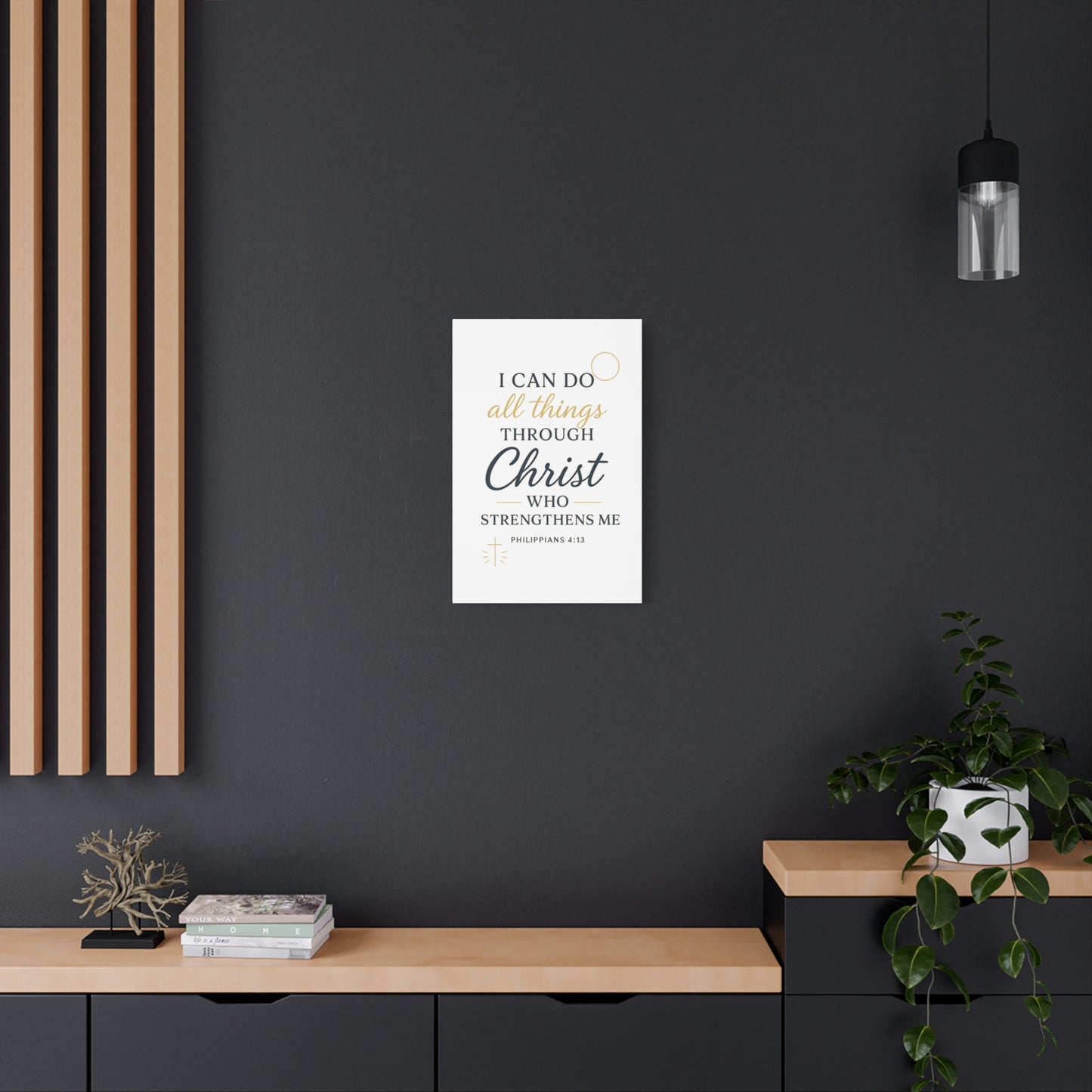 Philippians 4:13 Wall Art | Christian Scripture Home Decor