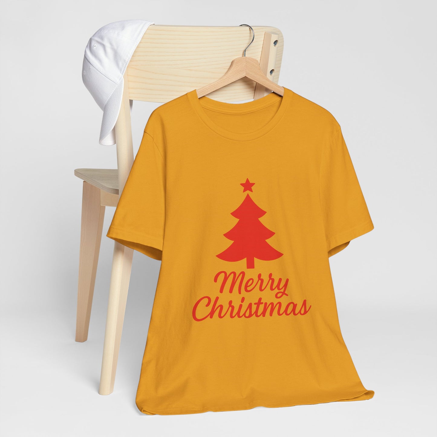 Merry Christmas Unisex Heavy Cotton Tee – Faith-Inspired Holiday Shirt