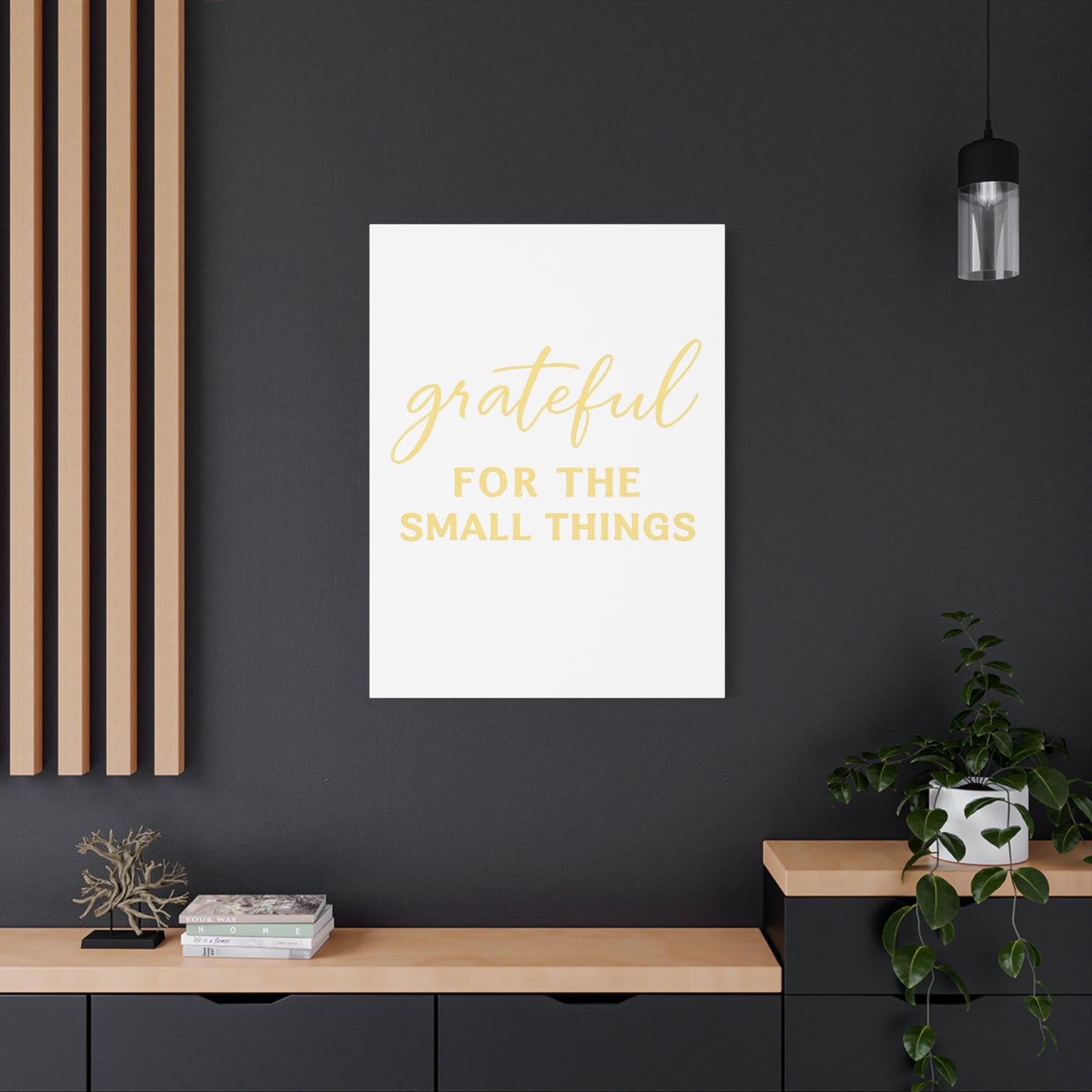 Grateful Wall Art | Inspirational Christian Home Decor - Matte Canvas, Stretched, 1.25"