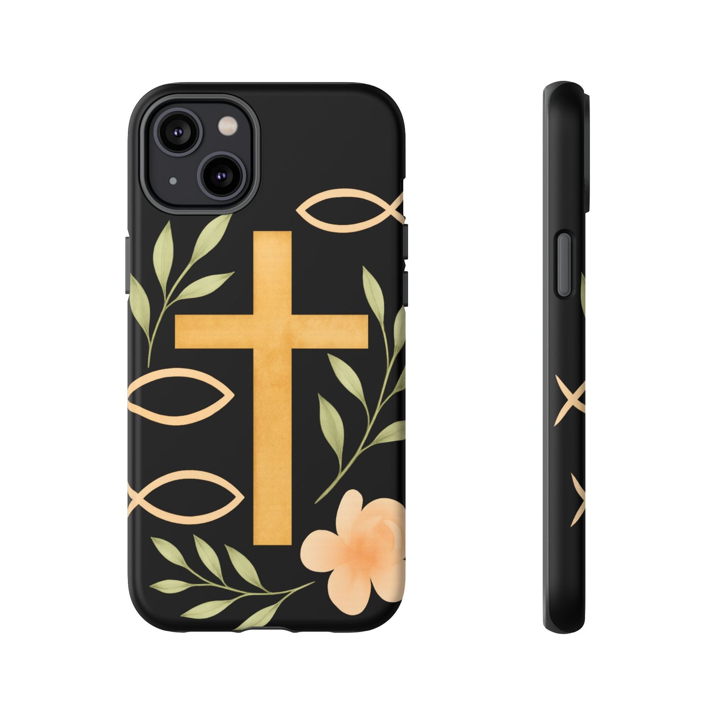 Christian Faith Phone Case with Floral Design