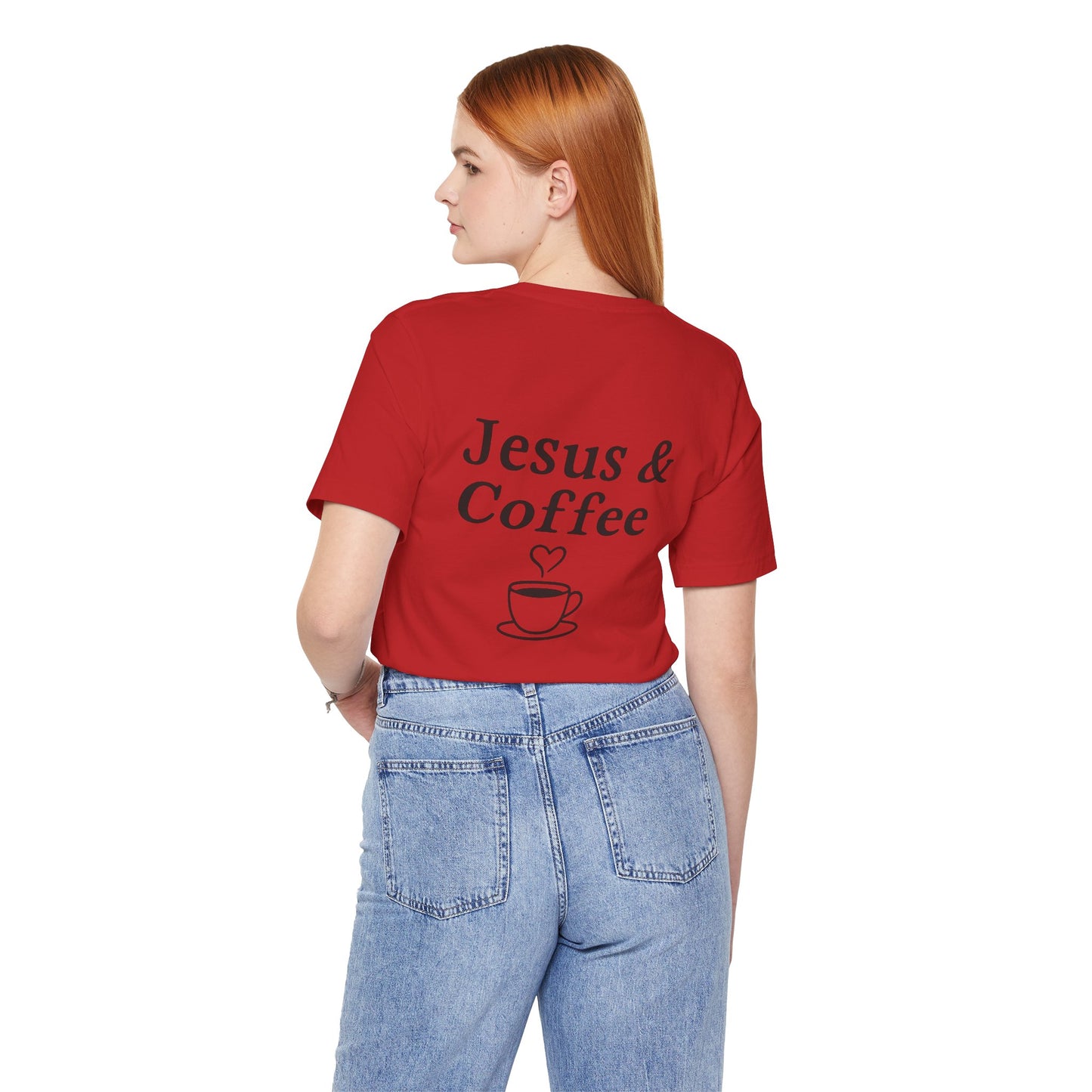 Jesus & Coffee Unisex T-Shirt | Short Sleeve Jersey Tee | Faith