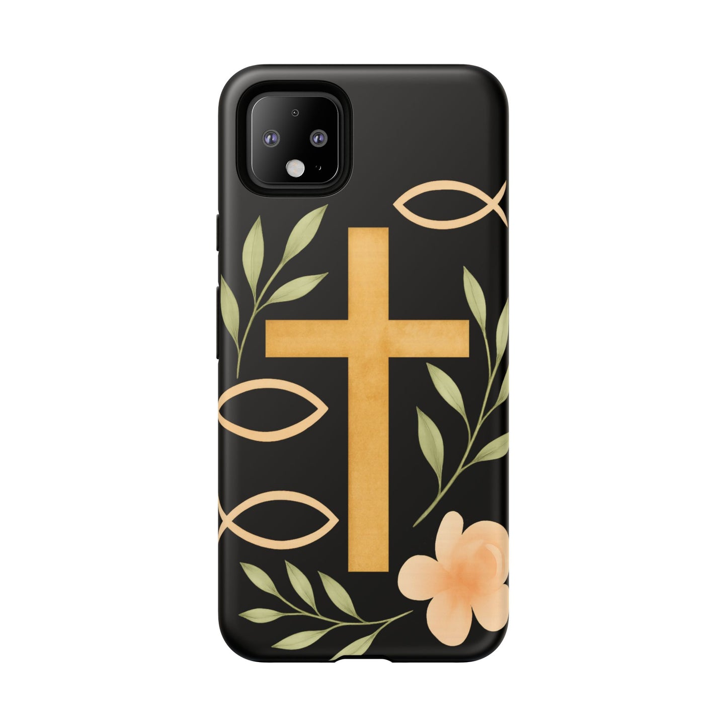 Christian Faith Phone Case with Floral Design