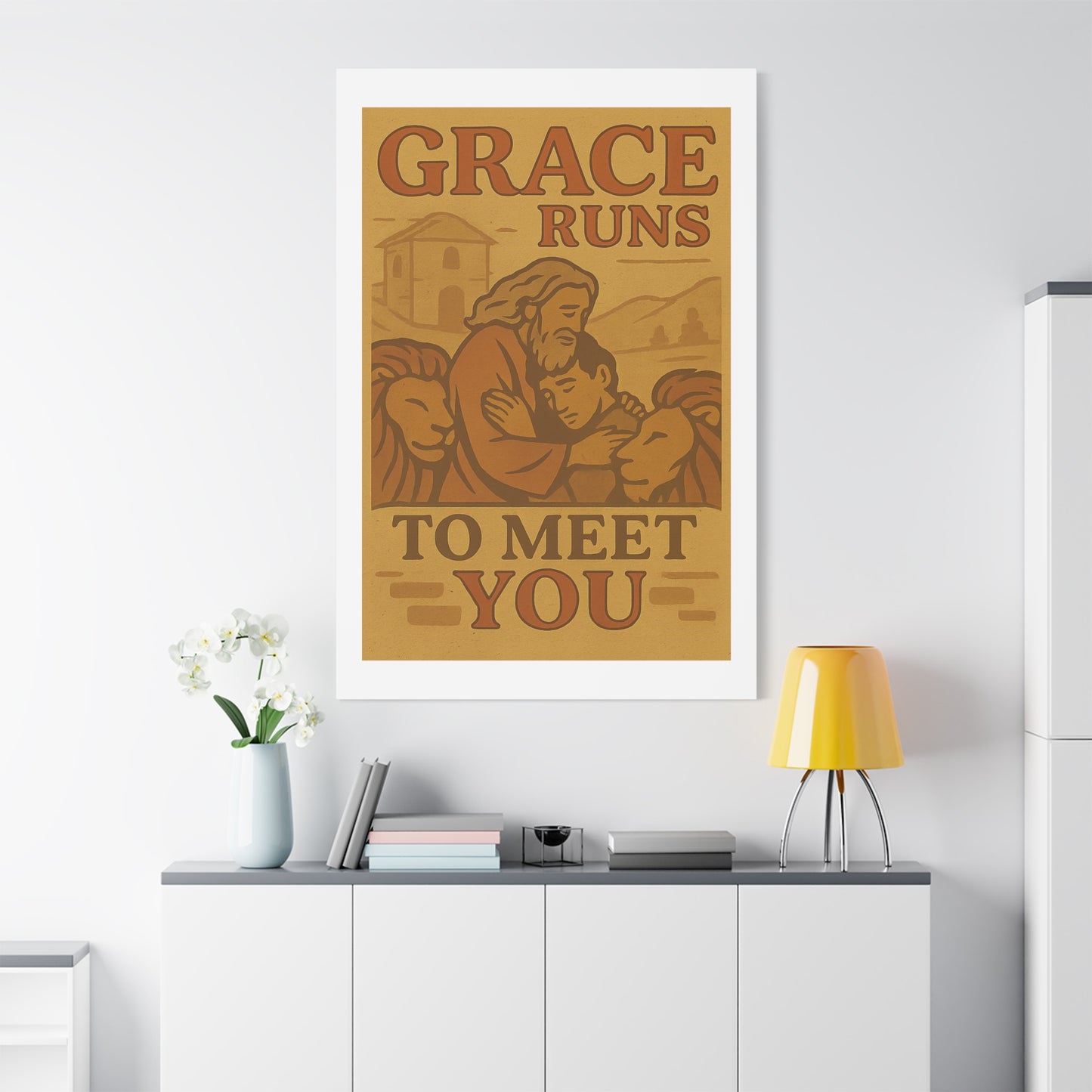 The Prodigal Son Wall Art | Vintage Christian Poster – Redemption & Grace Illustration.