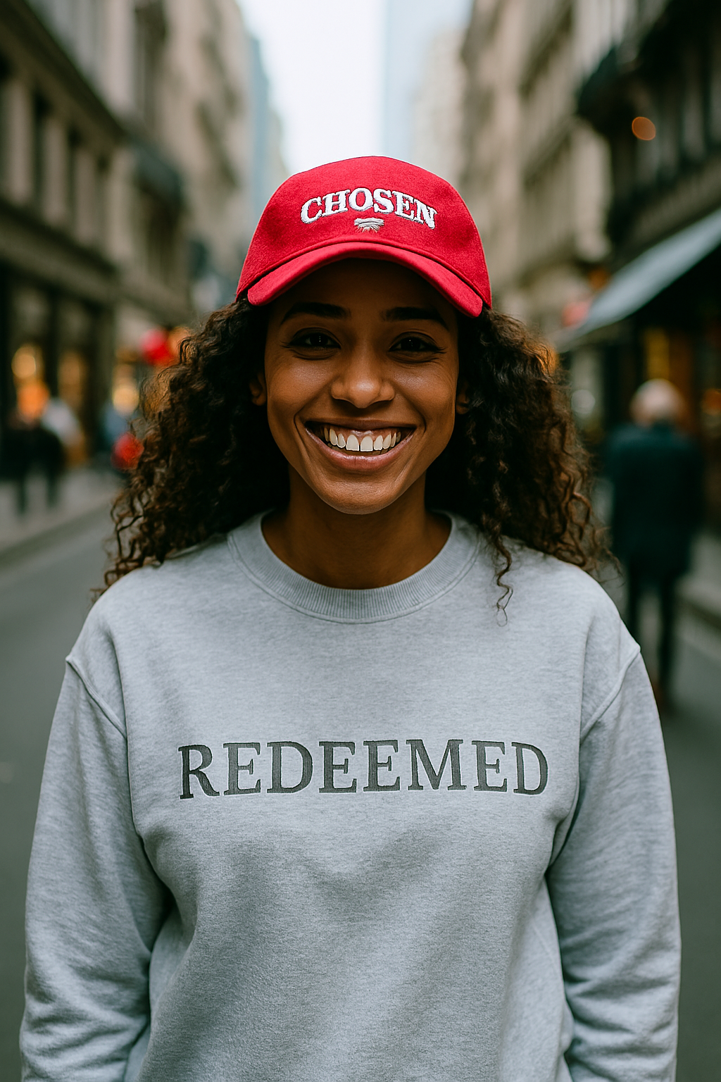 Redeemed Unisex Heavy Blend Crewneck Sweatshirt | Faith Apparel