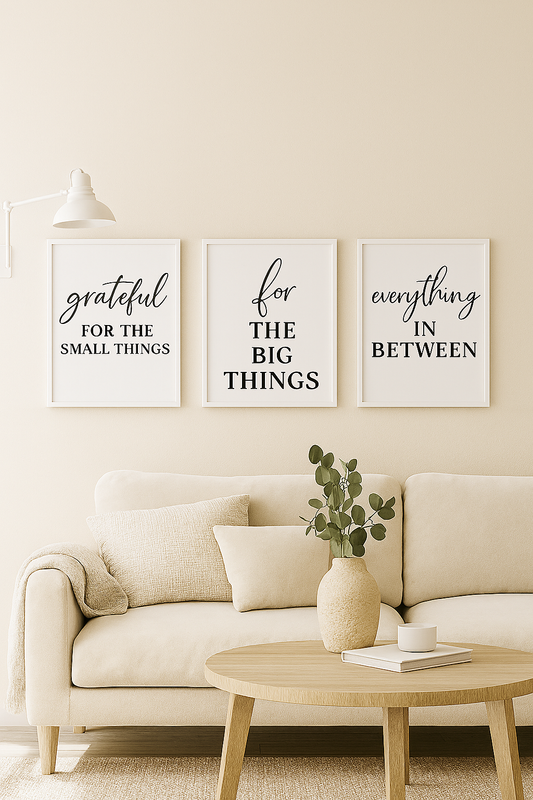 Grateful Wall Art | Inspirational Christian Home Decor - Matte Canvas, Stretched, 1.25"
